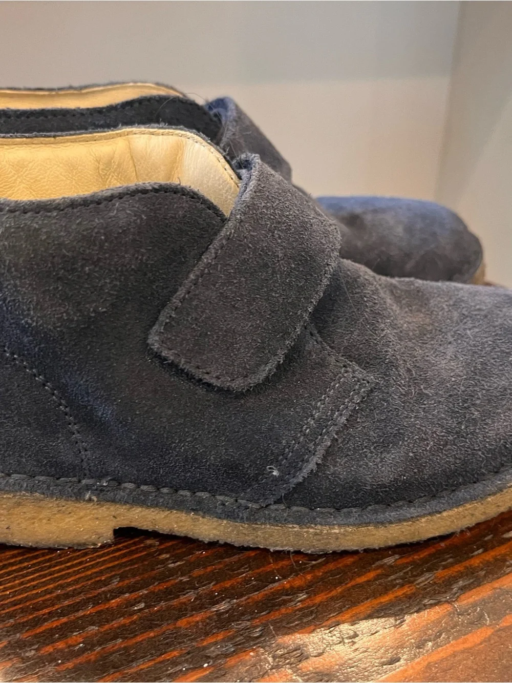 Naturino Navy Suede Velcro Kids Boots